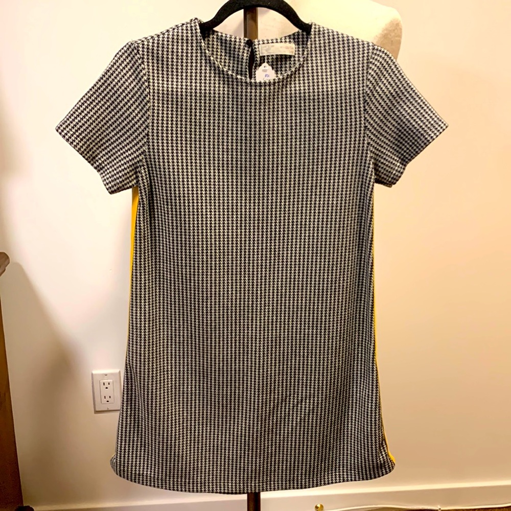 Zara Kids Dress size 13/14 black & white houndstooth
